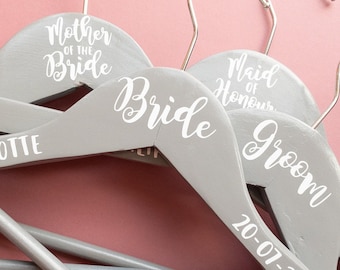 DIY Hochzeit Kleiderbügel Aufkleber: Personalisierte Brautparty Vinyl