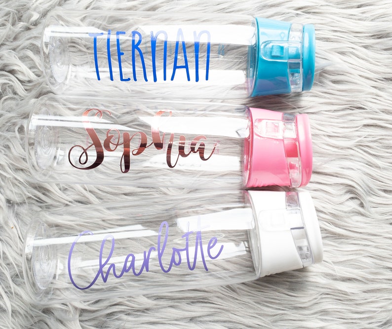 Personalised Water Bottle Decal Water Bottle Name Label Etsy Ireland