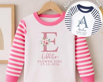 Pijama personalizado para daminha de honra infantil, pijama para daminha de honra, pijama para bebê daminha de honra, lembrança para daminha de honra, presente para daminha de honra, caixa para daminha de honra