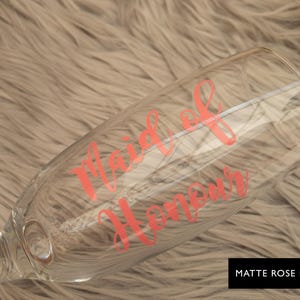 DIY Wedding Decals Champagne Flute, Wedding Vinyl Champagne Flutes Vinyl, Glass Stickers Wedding Decal Stickers Personalised Champagne Flute image 8