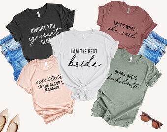 The Office Theme Bachelorette Party Shirts, Office Bachelorette Shirts, Bachelorette Party Shirts, The Office Bach Shirts, Funny Party Shirt