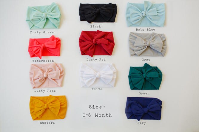 Nylon Baby Headband, Nylon Headband, Baby Headband, Top Knot Baby Hea…