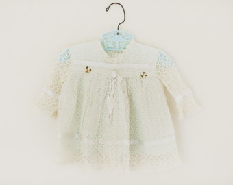Vintage Lace Baby top, 1950s Baby Clothes, Vintage Lace, Vintage Baby Clothes