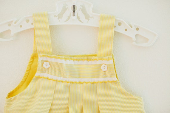 Vintage Yellow Girls Dress, Vintage Baby Dress, V… - image 4