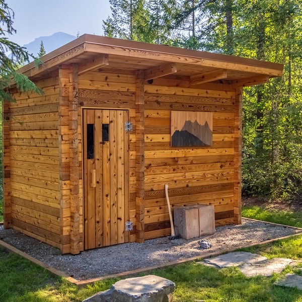 Premium Cedar Sauna - Easy Assembly Kit - Authentic Scandinavian Sauna