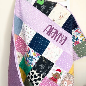 Baby Clothes Quilt, Memory Quilt, T Shirt Quilt, Memory Blanket, Baby Clothes Keepsake, Baby Quilt, Baby Blanket, Baby Clothes Blanket