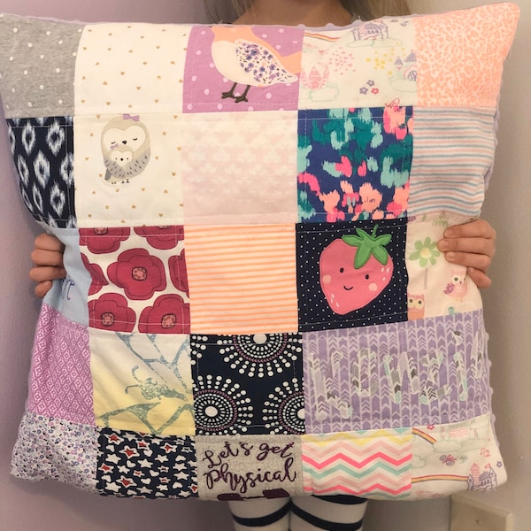 Baby Clothes Quilt Pillow Case Etsy