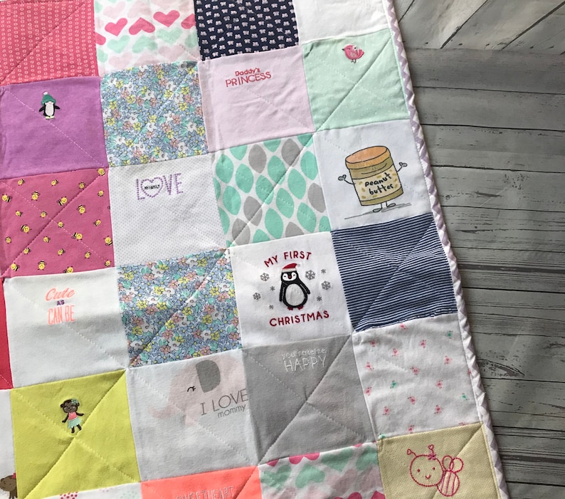 Baby Clothes Quilt DEPOSIT ONLY Memory Quilt T Shirt Quilt Etsy