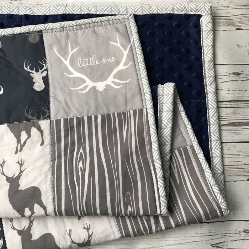 Baby Quilt Woodlands Quilt Woodland Nursery Bedding Baby Etsy