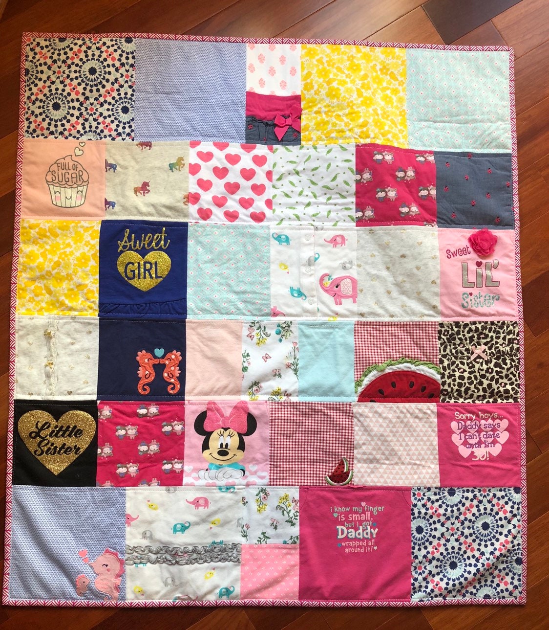 Baby Clothes Quilt, Memory Quilt, T Shirt Quilt, Memory Blanket, Baby