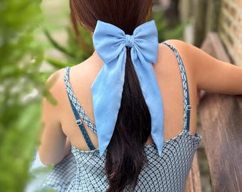 Minimalist Satin Hair Bow – Chic Everyday Hair Accessory for Weddings & Special Occasions