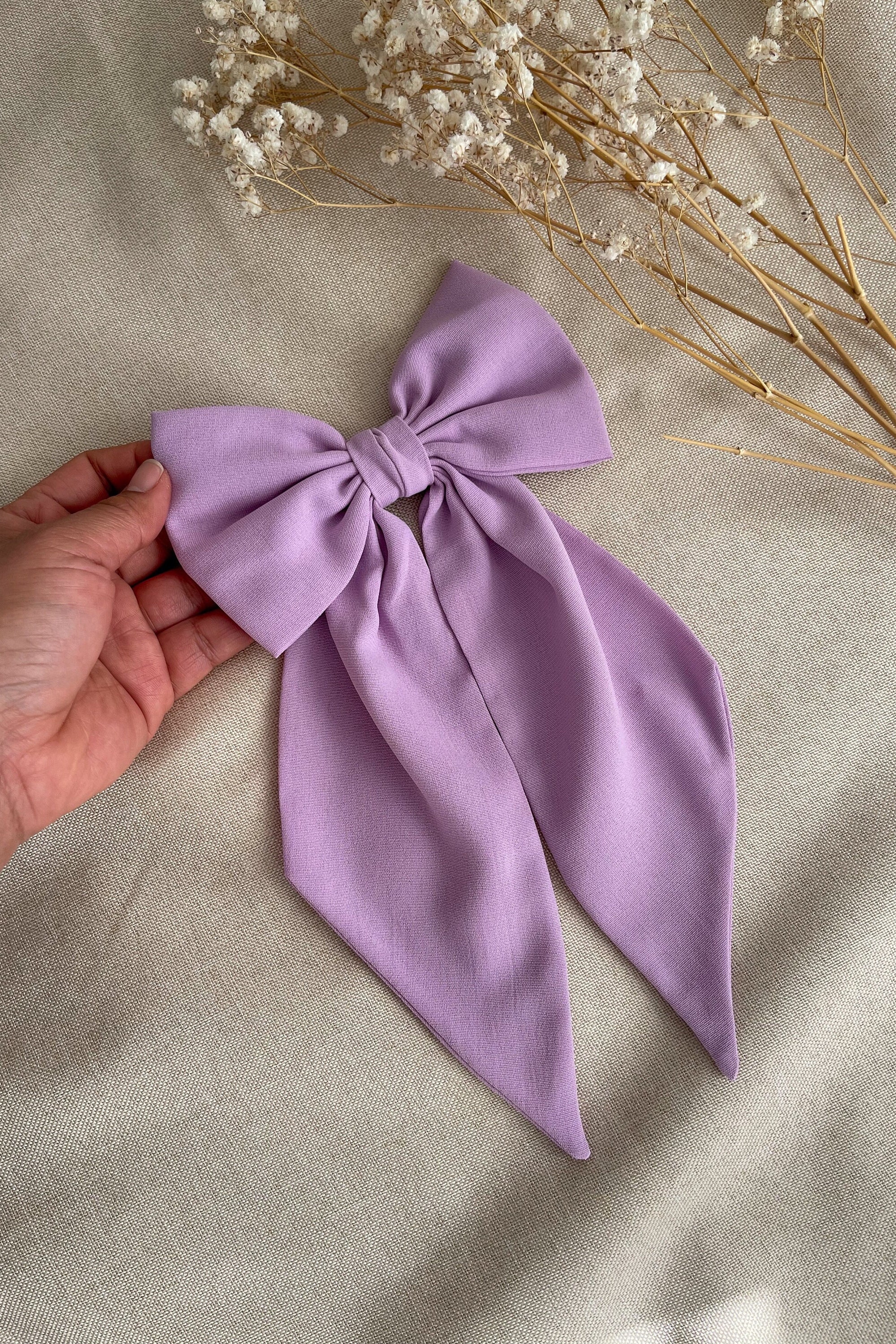 Apolina Hair Bow Lilacリボン Bow Hair -