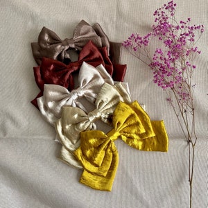Mittelgroße Satin Haarschleife für Frauen Weihnachtsgeschenk für sie Schleife für Junggesellinnenabschied Hen Do Layered Satin Haarschleife für Mädchen Staffelung Schleife