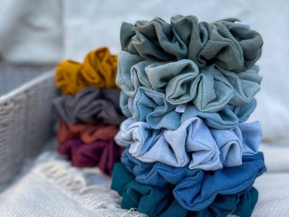 ヘアアクセサリー LINEN MEDIUM SCRUNCHIE Linen Scrunchies - Life-Giving Linen