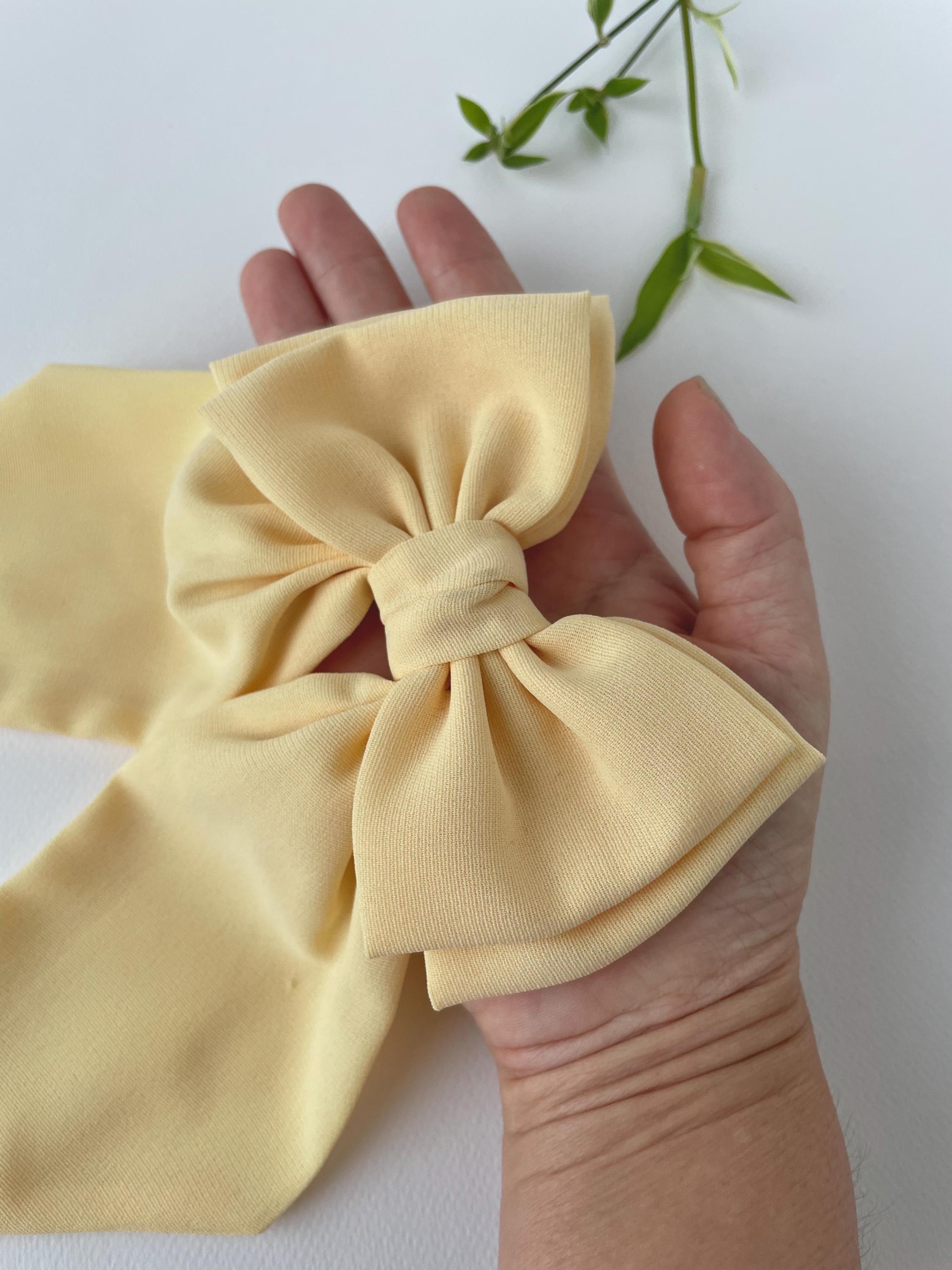 Yellow Bow Hair Clip | Ally Fashion