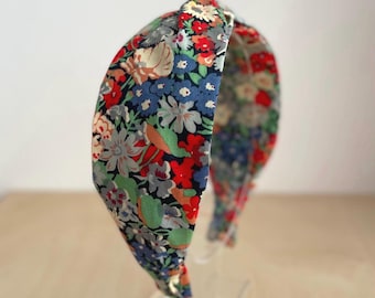Ditsy Floral Turban Knot Headband Twisted Alice Band for Women Cute Vintage-Inspired Hair Accessory