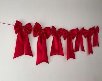 Decorative Bow Garland & Wall Decor for Nursery Room Cot Decoration Baby Shower