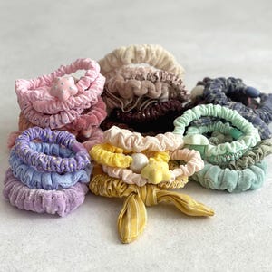 Mini Scunchie Cute Hair Tie for Kid Hair Accessory Scrunchie Baby Shower Gift Christmas Stocking Filler Little Girl Birthday Gift Favour