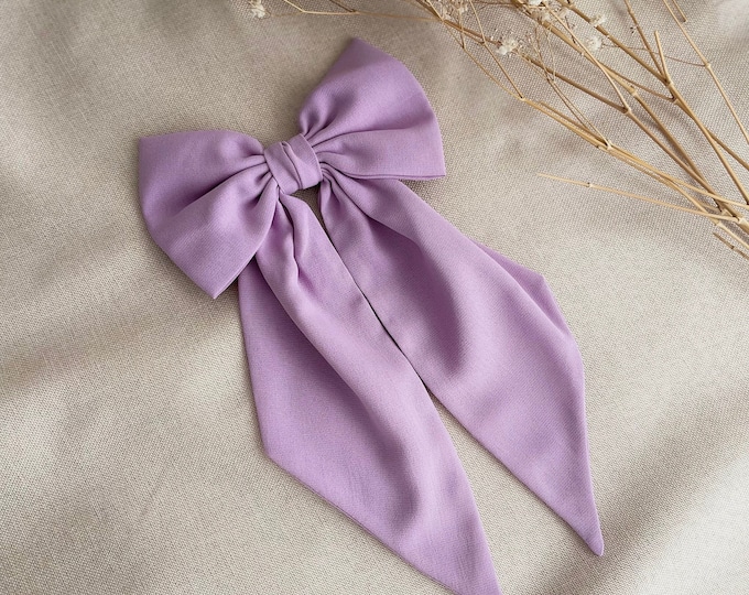L’il Loom Elegant Hair Bow Light Purple