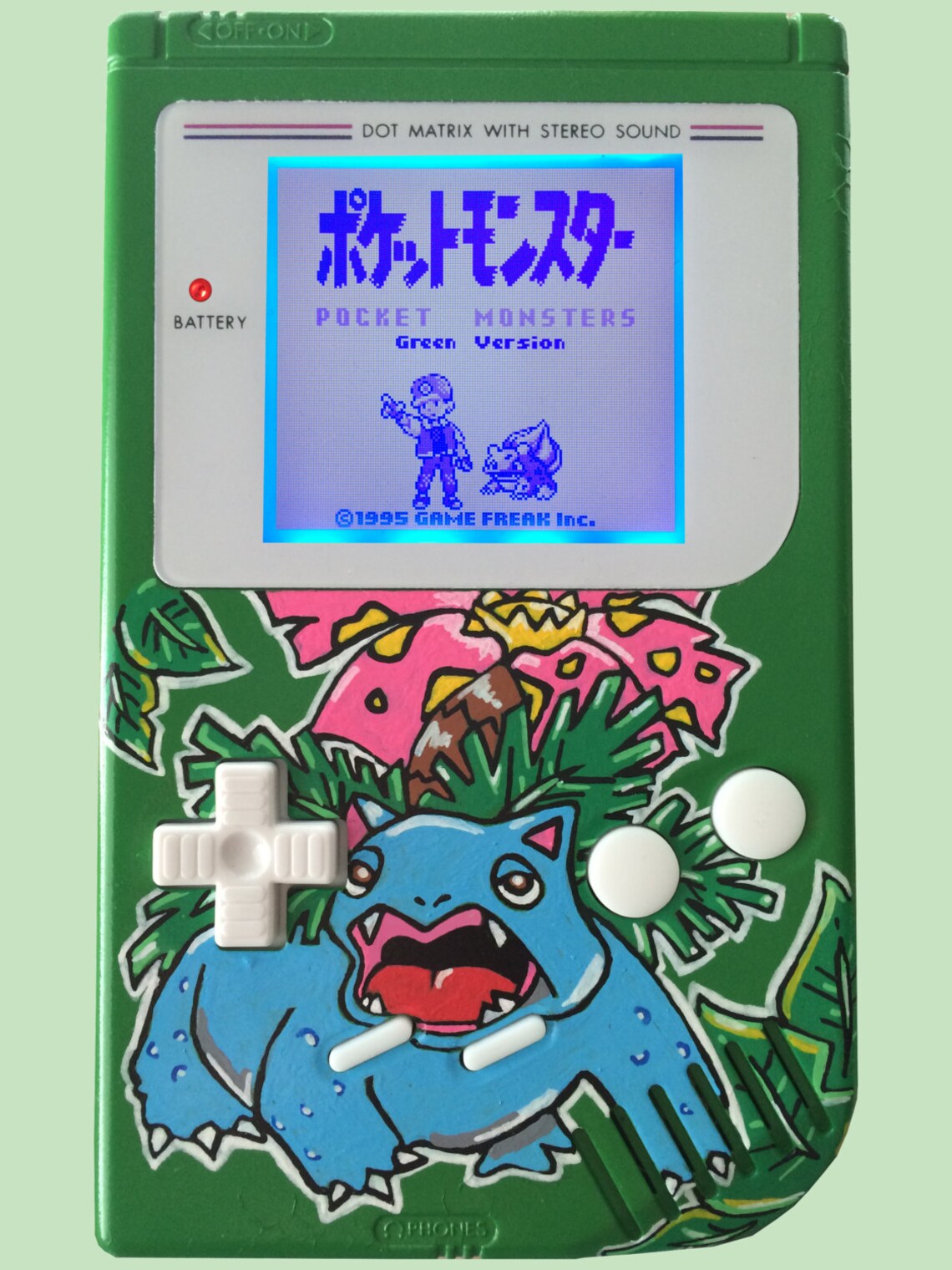 Pokemon Themed Gameboy Venusaur Etsy