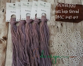 手描きのマットコットンフロス DEWBERRY 手染め糸、刺繍、クロスステッチ、プントクルス、ポイントドクロワ、ブラックワーク用