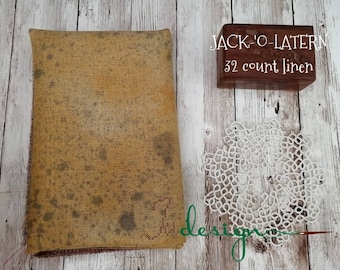 32 count JACK-'O-LATERN hand dyed linen for cross stitch, hardanger, blackwork, embroidery works 19x27 inch