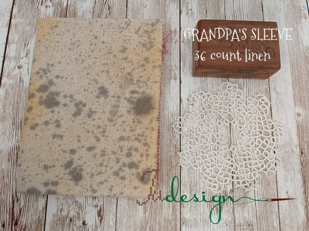36 Count GRANDPA'S SLEEVE Hand Dyed Linen for Cross Stitch