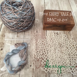 Hand dyed stranded silk premium floss PS108 FAIRY TALE hand dyed thread 8m for embroidery, cross stitch, punto cruz, point de croix