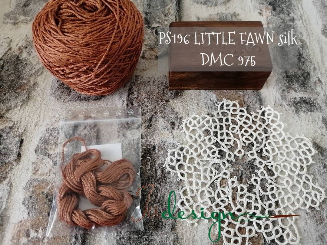 手染めの高級シルクフロス PS196 LITTLE FAWN 手染め糸 8 m 刺繍 手染めの高級シルクフロス PS196 LITTLE FAWN 手染め糸 8 m 刺繍