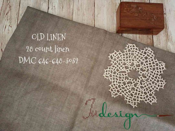 28 Count OLD LINEN Hand Dyed Linen for Cross Stitch, Hardanger