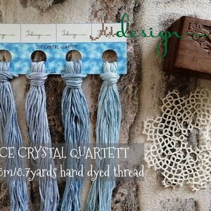 ICE CRYSTAL QUARTETT Hand Dyed Thread Collection With Solid Colors for ...