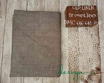 28 Count OLD LINEN Hand Dyed Linen for Cross Stitch, Hardanger