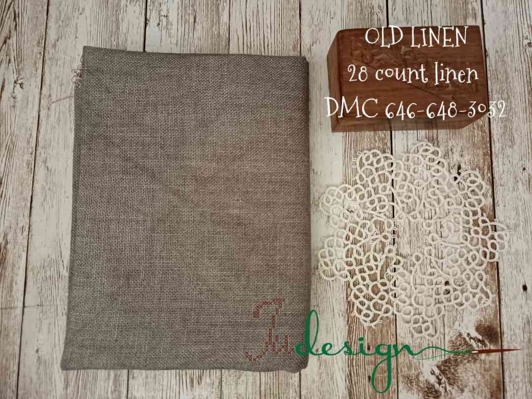 ★専用★From Sweden＊Vintage 100% linen Cloth 28 Count OLD LINEN Hand Dyed Linen for Cross Stitch, Hardanger
