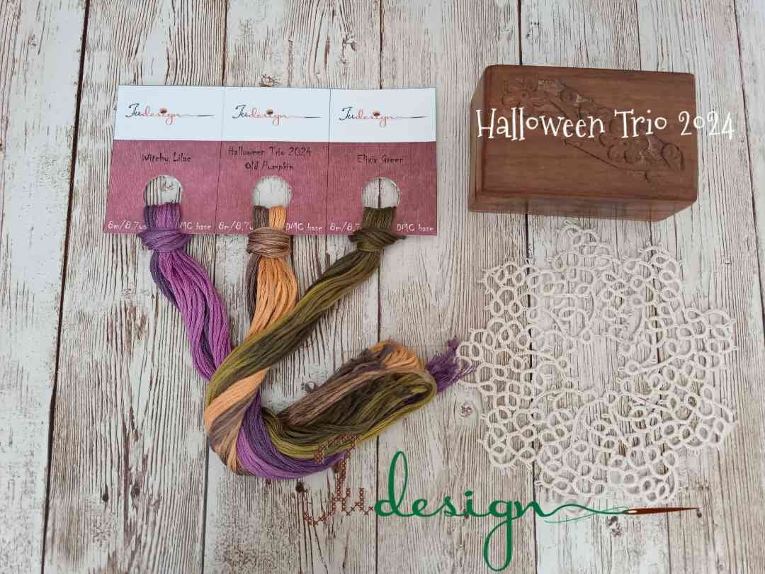 Trio Mouse Thread HALLOWEEN TRIO 2024 Hand Dyed Thread Collection of Solid Variegated ...