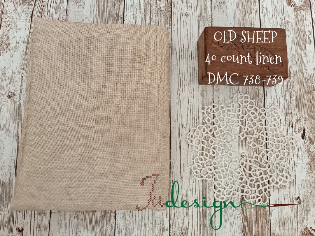 40 Count OLD SHEEP Hand Dyed Linen for Cross Stitch, Hardanger