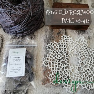 Hand dyed stranded silk premium floss PS173 OLD ROSEWOOD hand dyed thread 8m for embroidery, cross stitch, punto cruz, point de croix