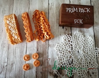 Hand dyed prim pack in color FOX