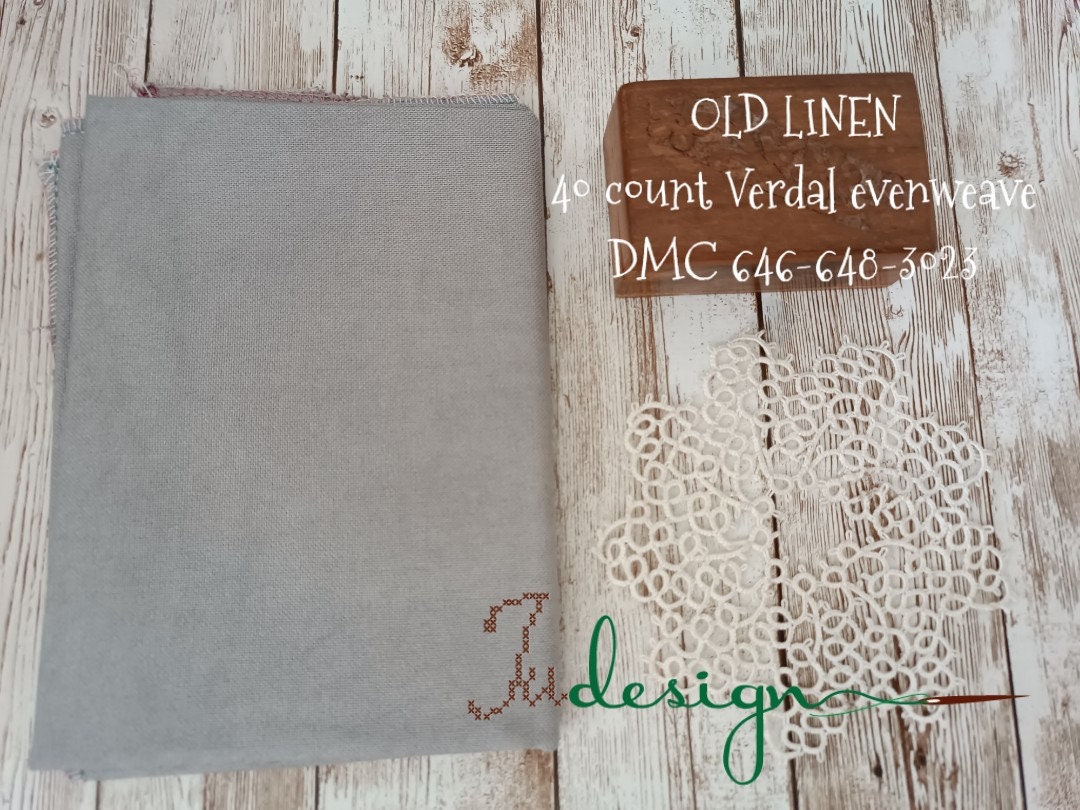 40 Count OLD LINEN Hand Dyed Verdal Evenweave for Cross Stitch