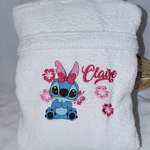 Peignoir De Bain Enfant Personnalisé SITCH FLEURS