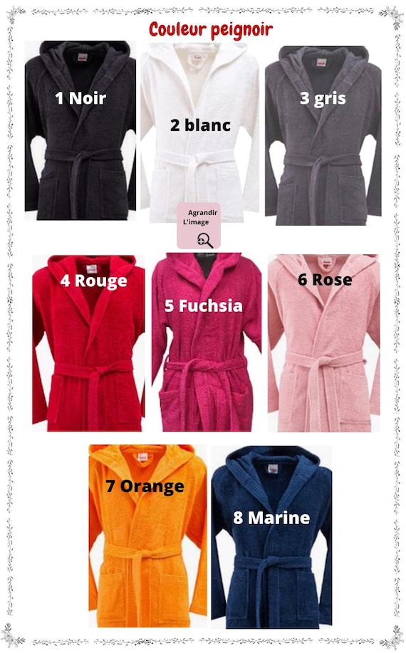 Peignoir Adulte Personnalisé LICORNE France