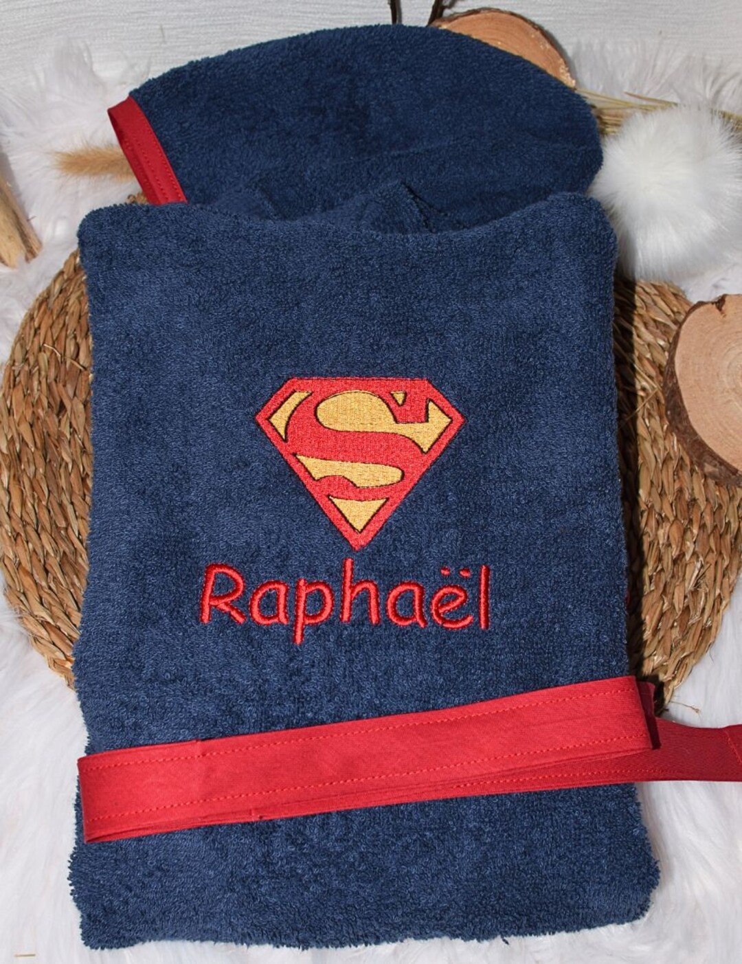 SUPERMAN Personalized Children s Bathrobe Etsy