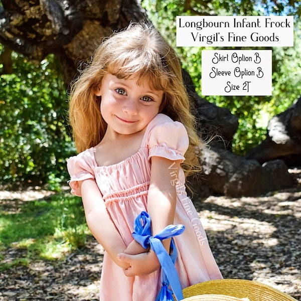 Longbourn Frock #R100 |" Big Kids" Größen Pack | E-PATTERN Download | Historisches Schnittmuster | Regency | Kinderkleidung