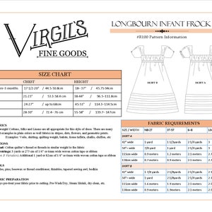 Longbourn Frock R100 Big Kids Sizes Pack E-PATTERN Download Historical Sewing Pattern Regency Children's Clothing image 5