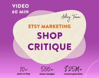 Etsy Shop critique 2026 - Etsy shop review and analysis - Etsy marketing and seo guide - Find out how to sell more on Etsy