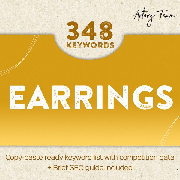 Best Etsy keywords for earrings in 2024 - Etsy SEO marketing help - Top ranked titles and tags for your Etsy shop