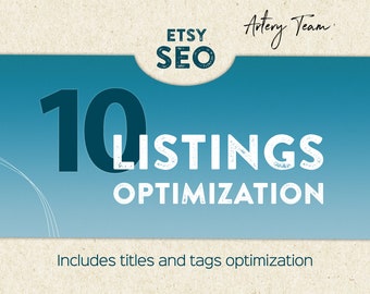 Etsy SEO pack for 10 items 2026 - SEO service and Etsy marketing help - Find out how to sell more on Etsy with the best keywords,titles,tags