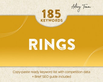 Etsy keywords for rings - Top ranked titles and tags for 2026 - SEO service optimization