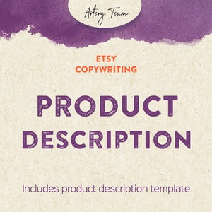 Etsy product description template 2025 - Etsy listing description help for sellers - New algorithm update and eCommerce writing