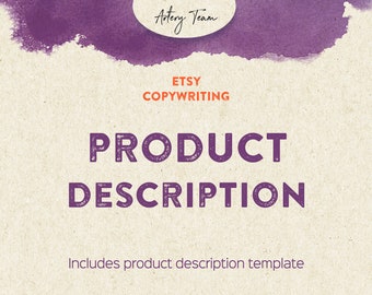 Etsy product description template 2024 - Etsy listing description help for sellers - New algorithm update and eCommerce writing