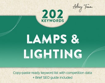 Etsy best gerangschikte zoekwoorden voor lampen en verlichting 2026 - De beste titels en tags om je Etsy-winkel te laten groeien - SEO-marketinghulp